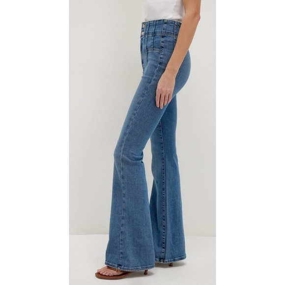 Free People We The Free Jayde Flare Jeans Size 29 - Picture 10 of 11